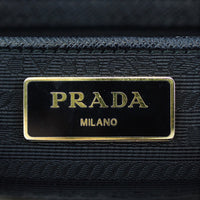 Prada Saffiano Lux Galliera Double Zip Tote Medium Stamp