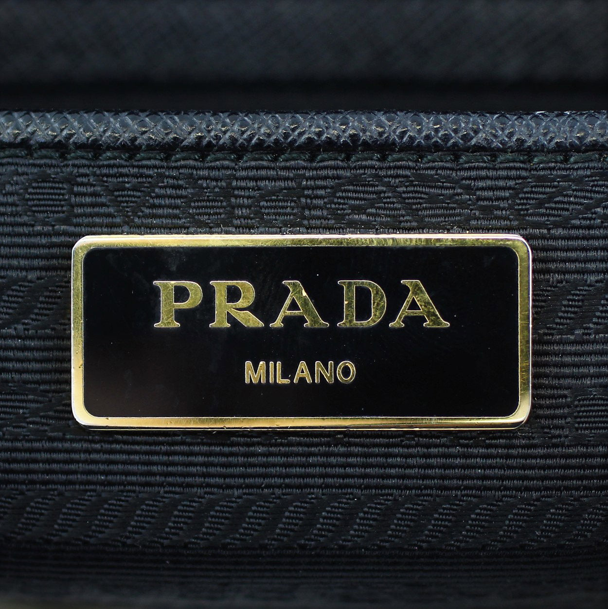 Prada Saffiano Lux Galliera Double Zip Tote Medium Stamp