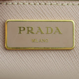 Prada Saffiano Lux Galleria Double Zip Tote Medium Stamp