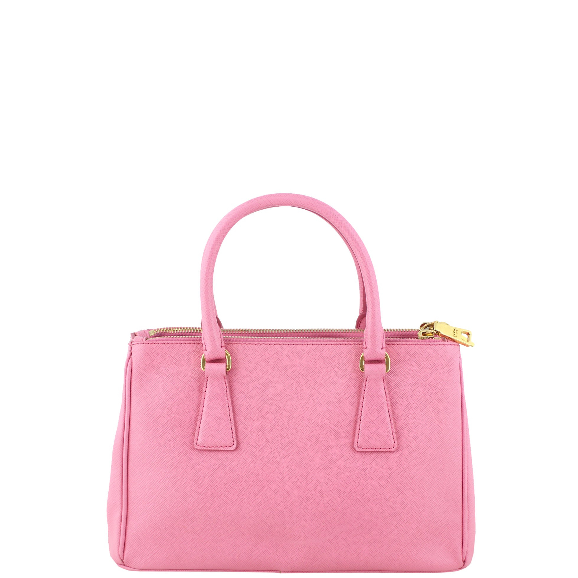 Prada Saffiano Lux Galleria Double Zip Tote Mini Back