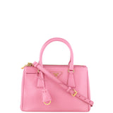 Prada Saffiano Lux Galleria Double Zip Tote Mini Front
