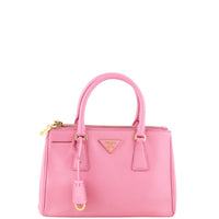 Prada Saffiano Lux Galleria Double Zip Tote Mini Front