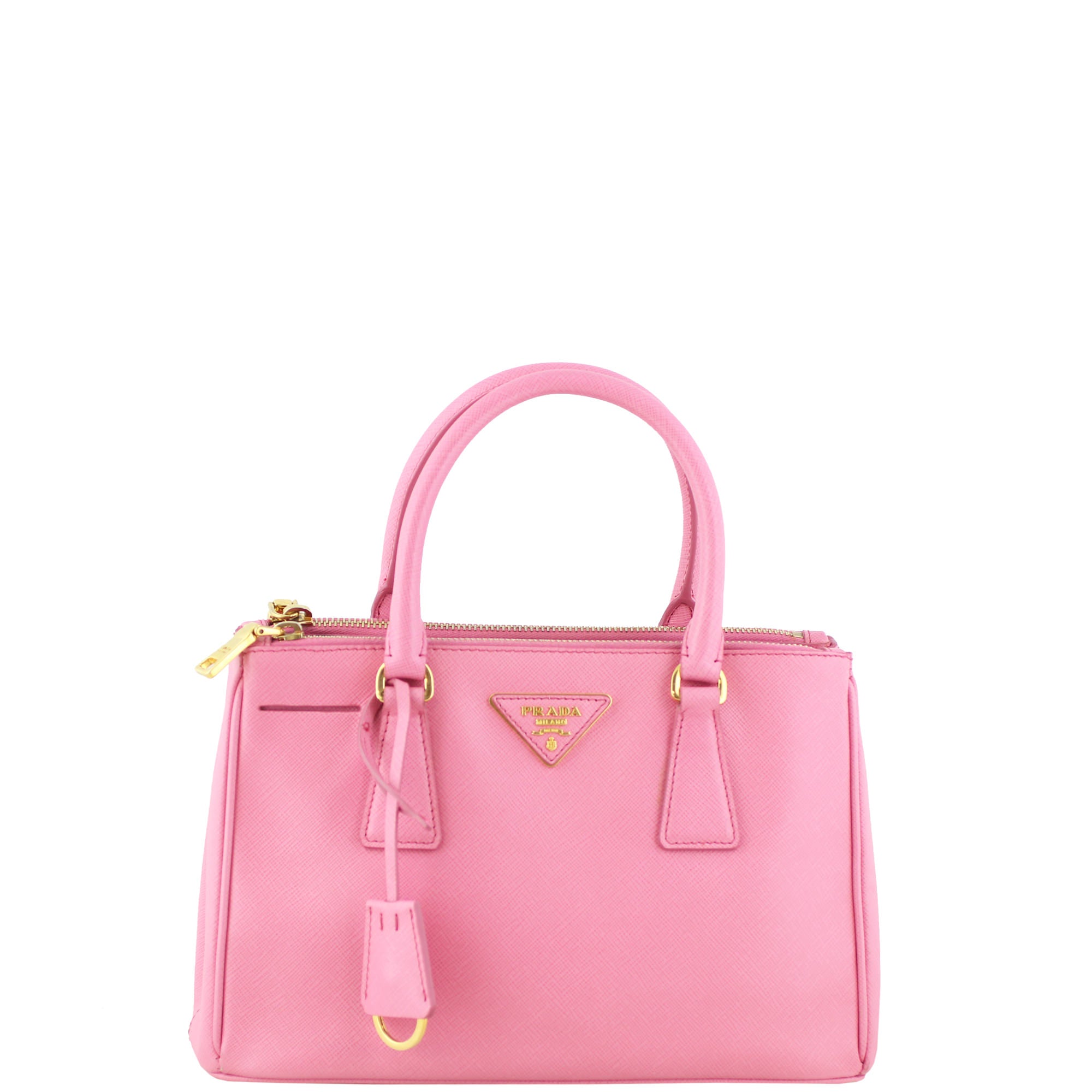 Prada Saffiano Lux Galleria Double Zip Tote Mini Front