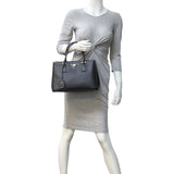 Prada Saffiano Lux Galleria Double Zip Tote Small Mannequin