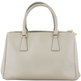 Prada Saffiano Lux Galleria Double Zip Tote Small Back