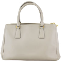 Prada Saffiano Lux Galleria Double Zip Tote Small Back