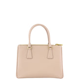 Prada Saffiano Lux Galleria Double Zip Tote Small Back