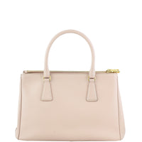 Prada Saffiano Lux Galleria Double Zip Tote Small Back