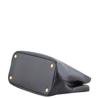 Prada Saffiano Lux Galleria Double Zip Tote Small Corner
