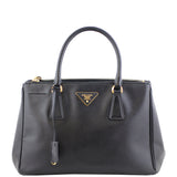 Prada Saffiano Lux Galleria Double Zip Tote Small Front