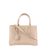 Prada Saffiano Lux Galleria Double Zip Tote Small Front