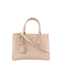 Prada Saffiano Lux Galleria Double Zip Tote Small Front