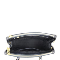 Prada Saffiano Lux Galleria Double Zip Tote Small Interior