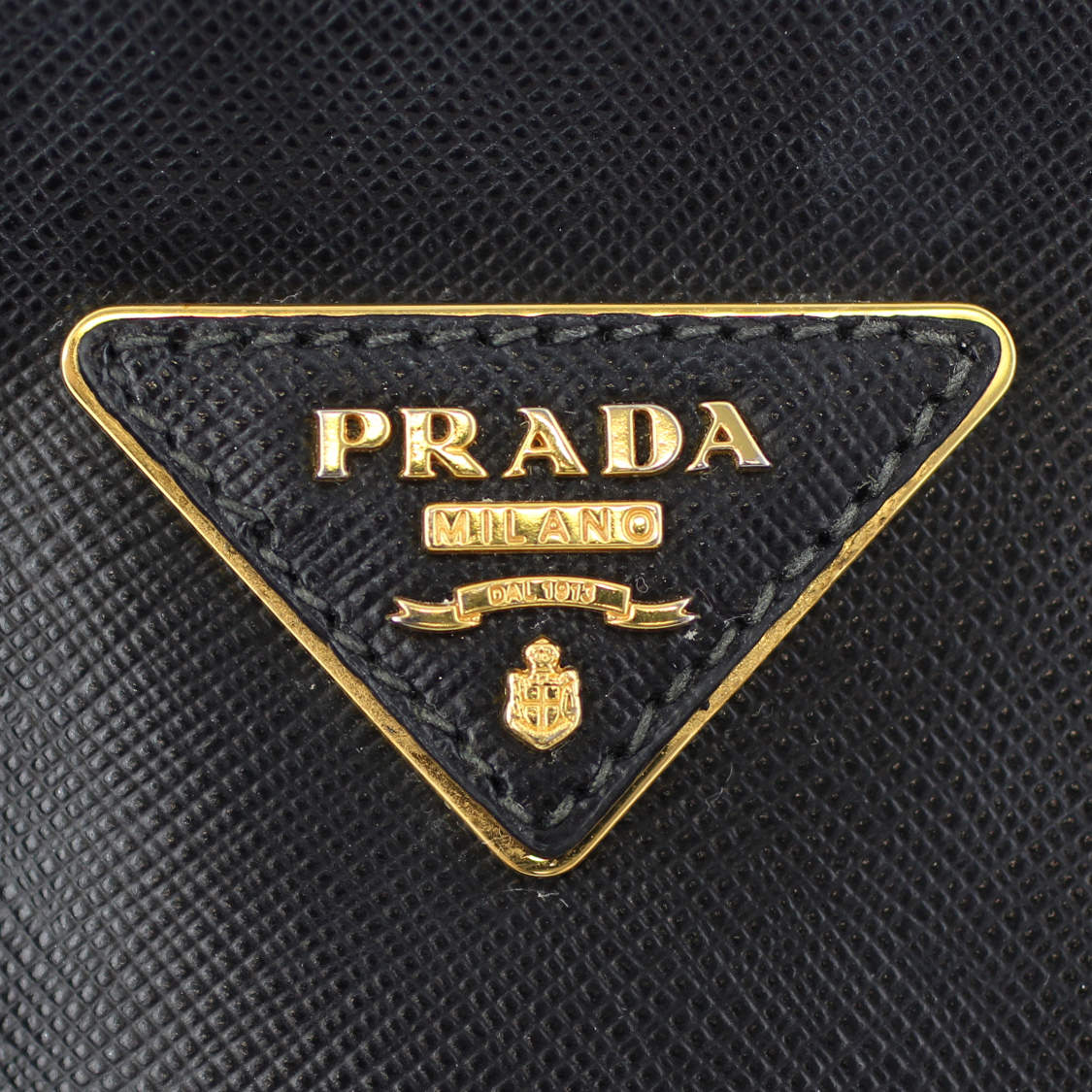 Prada Saffiano Lux Galleria Double Zip Tote Small Logo