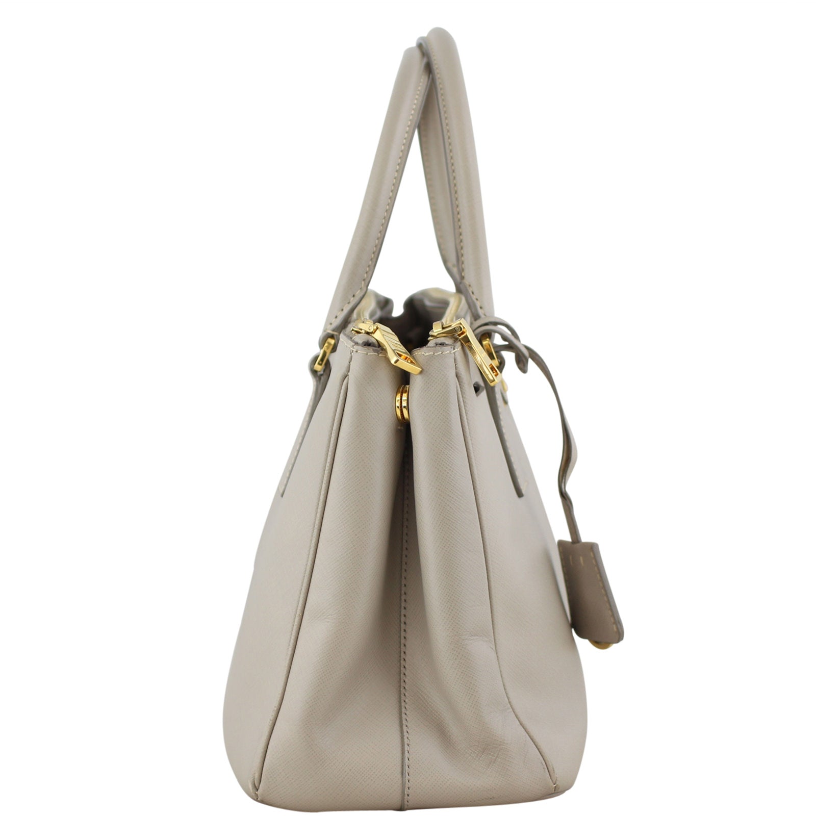 Prada Saffiano Lux Galleria Double Zip Tote Small Right