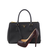 Prada Saffiano Lux Galleria Double Zip Tote Small Scale