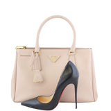 Prada Saffiano Lux Galleria Double Zip Tote Small Scale