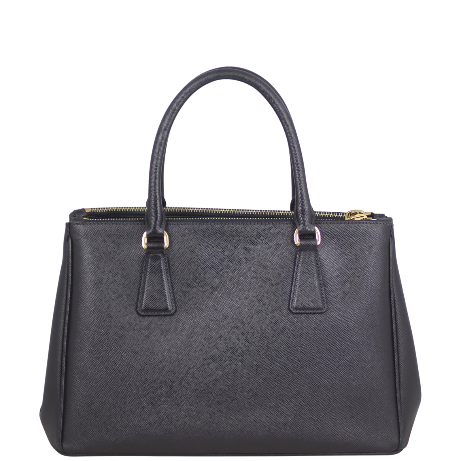 Prada Saffiano Lux Galleria Double Zip Tote Small Back