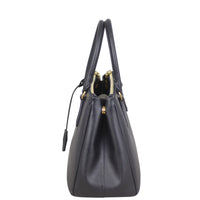 Prada Saffiano Lux Galleria Double Zip Tote Small Side