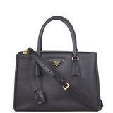 Prada Saffiano Lux Galleria Double Zip Tote Small Strap