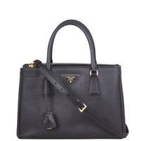 Prada Saffiano Lux Galleria Double Zip Tote Small Strap