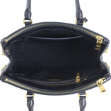 Prada Saffiano Lux Galleria Double Zip Tote Small Interior
