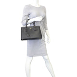 Prada Saffiano Lux Galleria Double Zip Tote Small Mannequin
