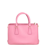 Prada Saffiano Lux Galleria Double Zip Tote Small Back