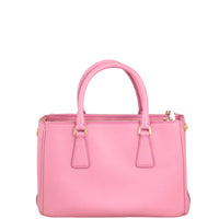 Prada Saffiano Lux Galleria Double Zip Tote Small Back