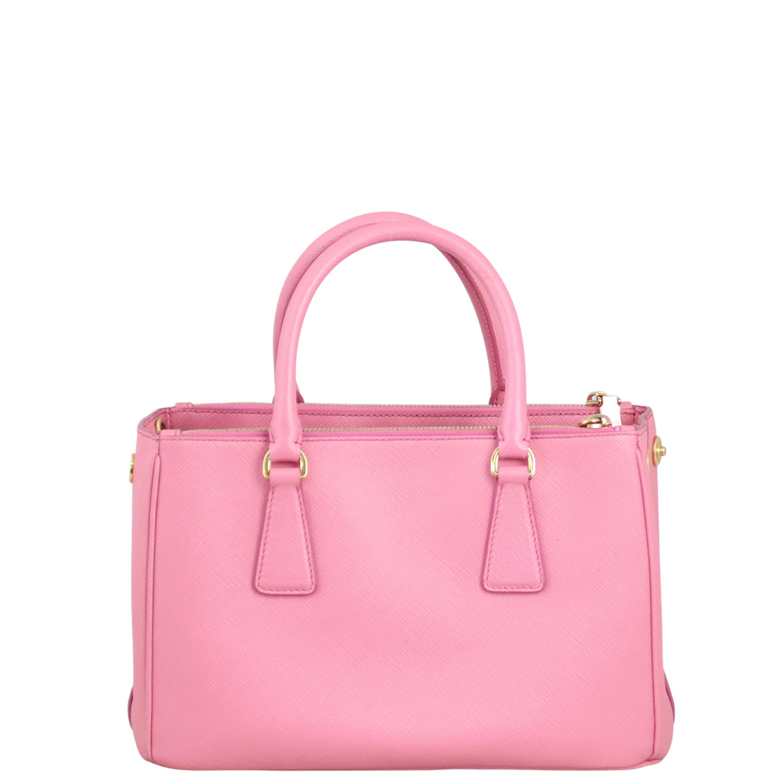 Prada Saffiano Lux Galleria Double Zip Tote Small Back