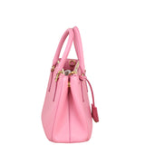 Prada Saffiano Lux Galleria Double Zip Tote Small Side