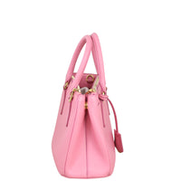 Prada Saffiano Lux Galleria Double Zip Tote Small Side