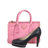 Prada Saffiano Lux Galleria Double Zip Tote Small Shoe