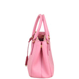 Prada Saffiano Lux Galleria Double Zip Tote Small Side
