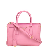 Prada Saffiano Lux Galleria Double Zip Tote Small Front