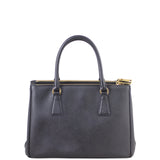 Prada Saffiano Lux Galleria Double Zip Tote Small Back
