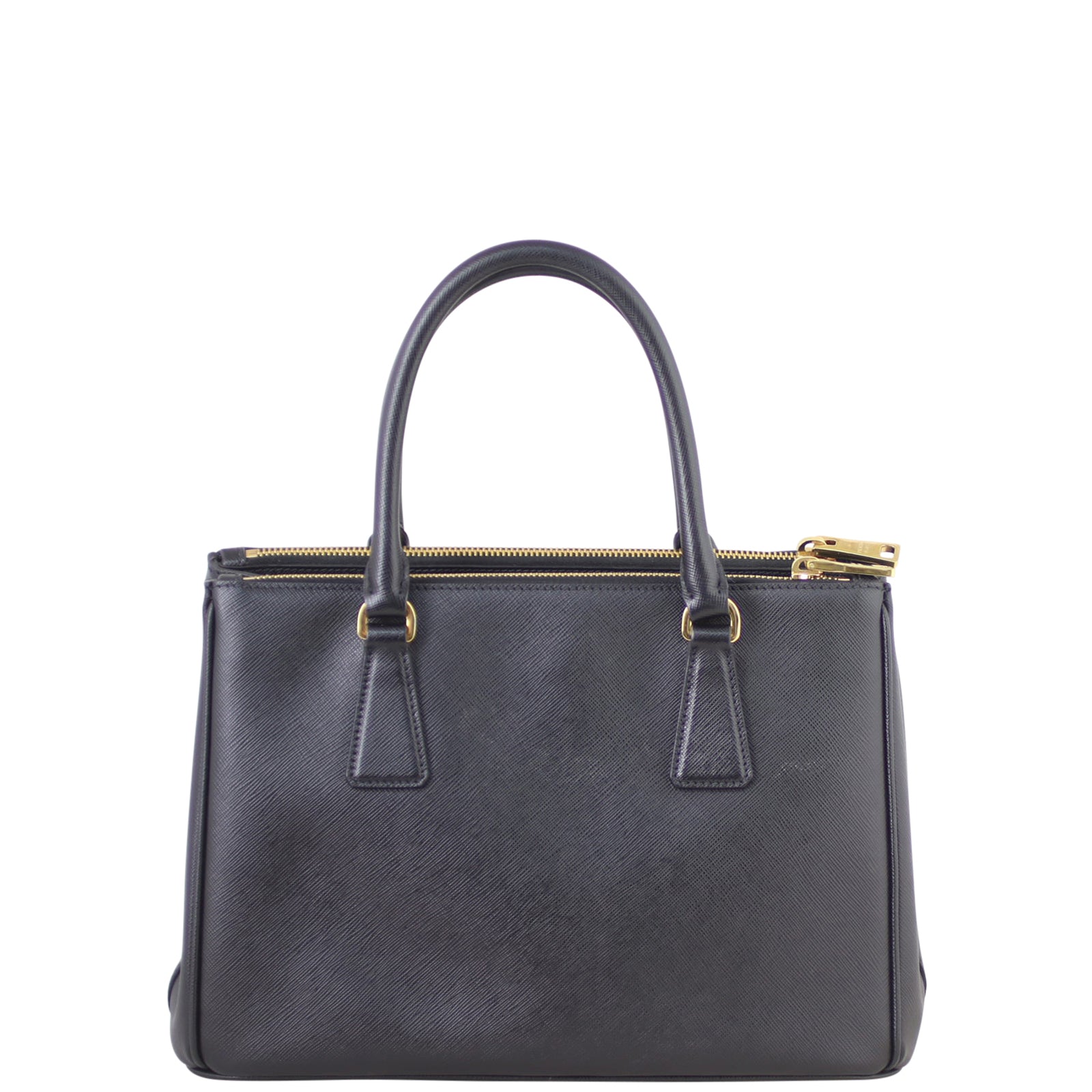 Prada Saffiano Lux Galleria Double Zip Tote Small Back