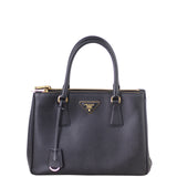 Prada Saffiano Lux Galleria Double Zip Tote Small Front