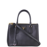 Prada Saffiano Lux Galleria Double Zip Tote Small Front