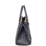 Prada Saffiano Lux Galleria Double Zip Tote Small Side