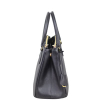 Prada Saffiano Lux Galleria Double Zip Tote Small Side