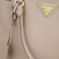 Prada Saffiano Lux Galleria Double Zip Tote Small Side