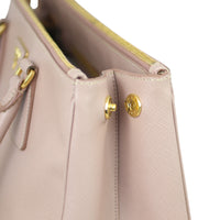 Prada Saffiano Lux Galleria Double Zip Tote Small Side