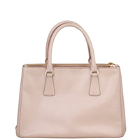 Prada Saffiano Lux Galleria Double Zip Tote Small Back