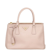 Prada Saffiano Lux Galleria Double Zip Tote Small Front