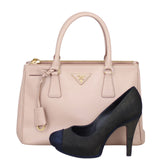 Prada Saffiano Lux Galleria Double Zip Tote Small Shoe