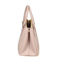 Prada Saffiano Lux Galleria Double Zip Tote Small Side