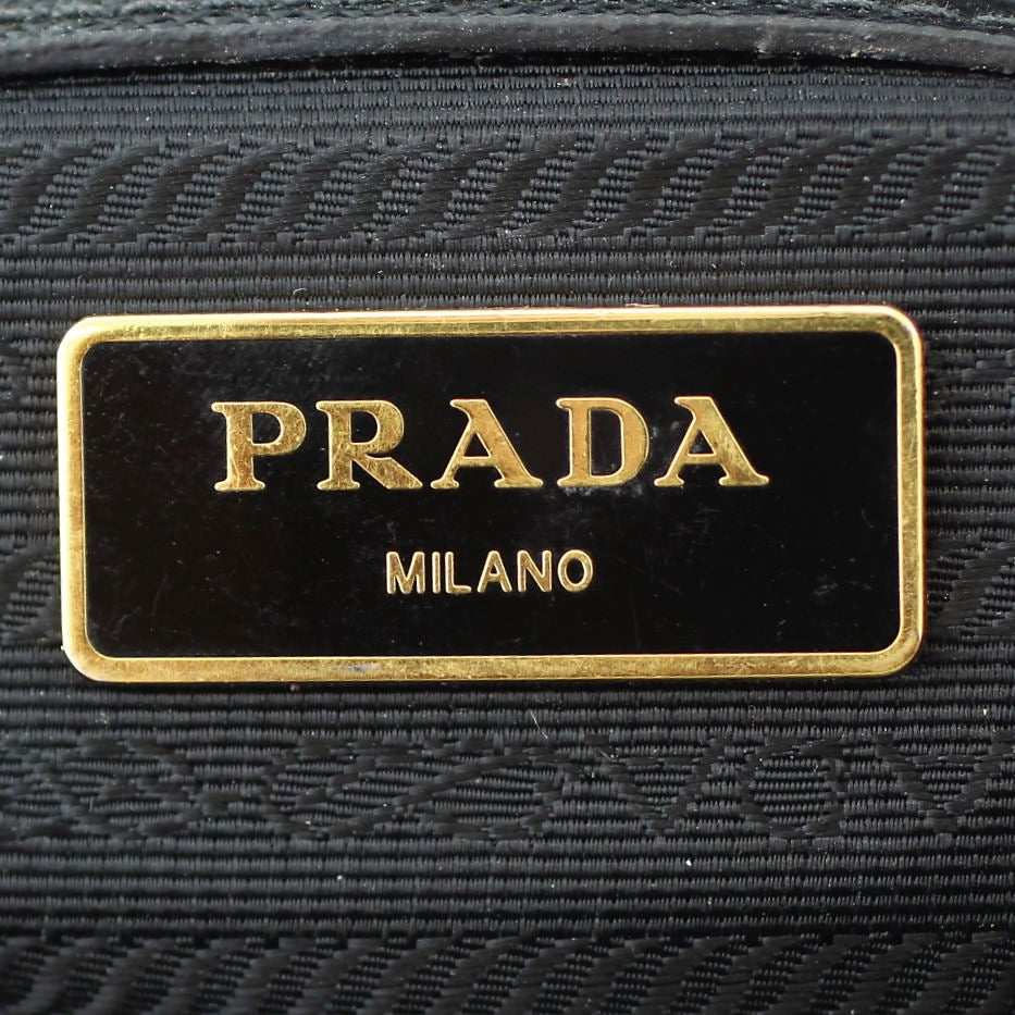 Prada Saffiano Lux Galleria Double Zip Tote Small Stamp