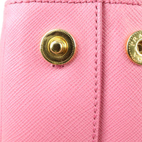 Prada Saffiano Lux Galleria Double Zip Tote Small hardware