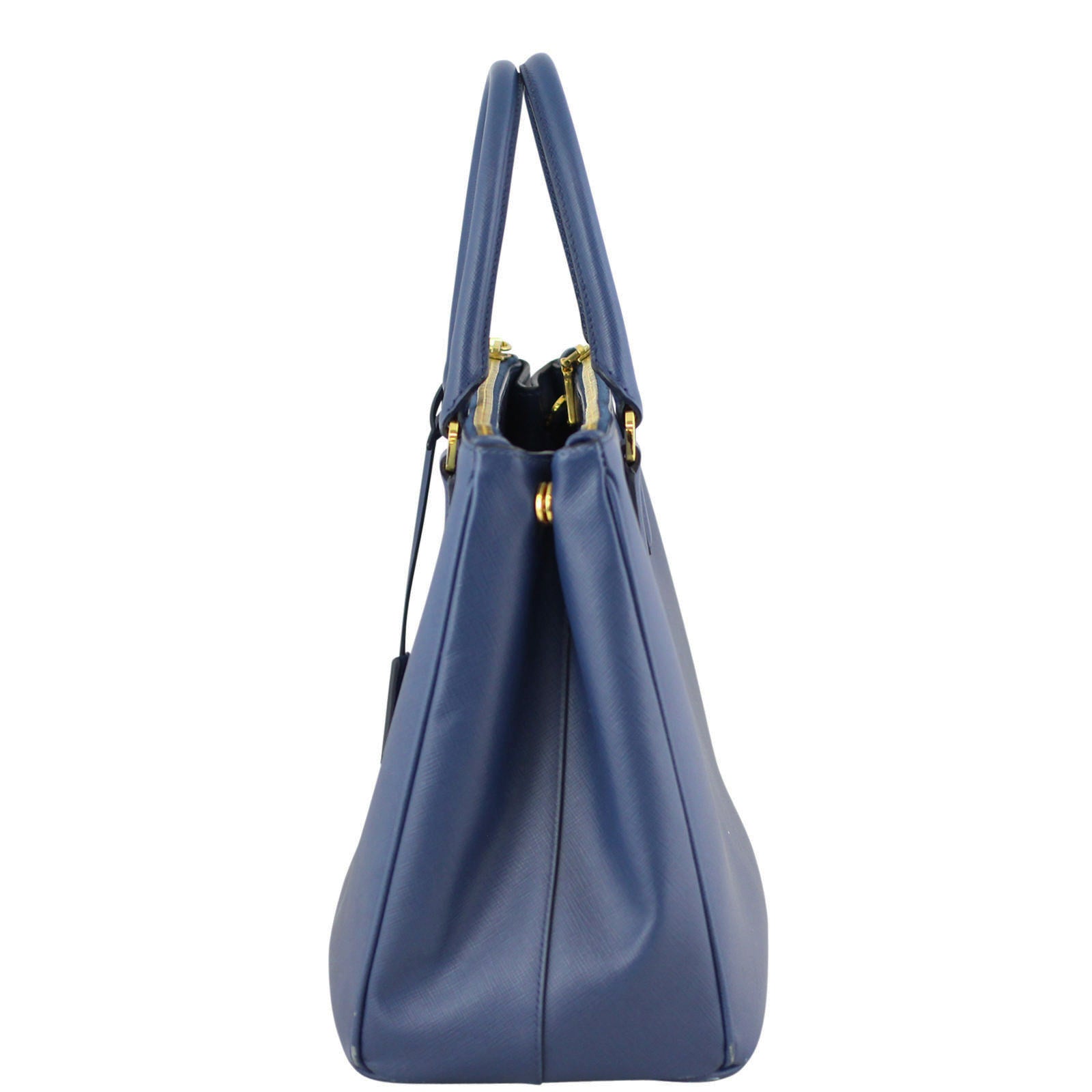 Prada Saffiano Lux Galleria Double Zip Tote Medium Left